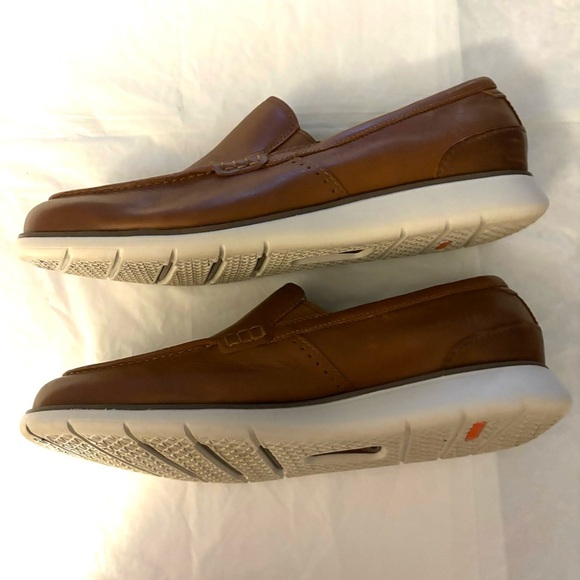 NWOT Rockport loafers Total Motion Craft Venetian Cognac SZ 9.5 Brand New - Picture 8 of 14